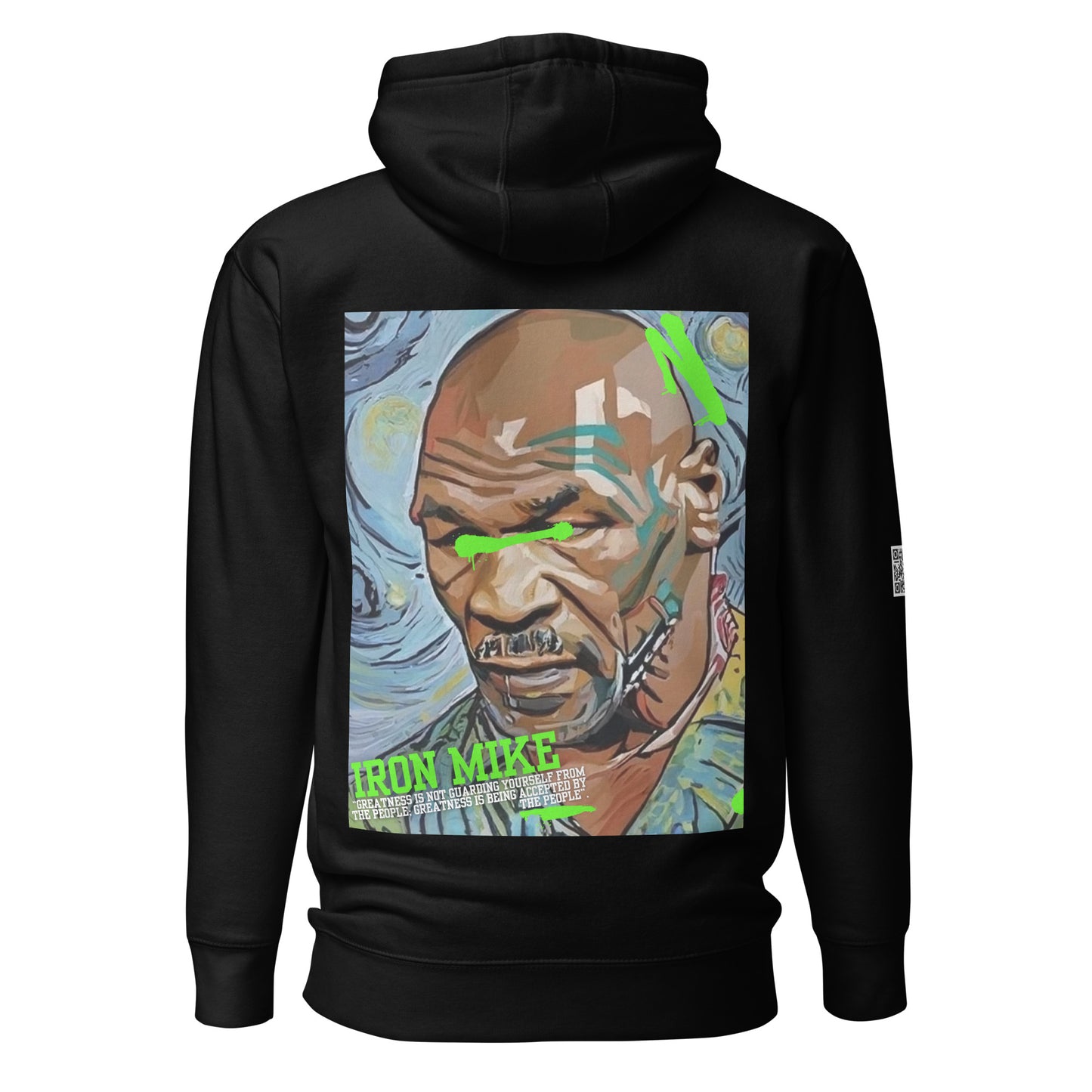 Copper Hamilton Mike Tyson x van Gogh 'Greatness is not guarding yourself' Unisex Hoodie